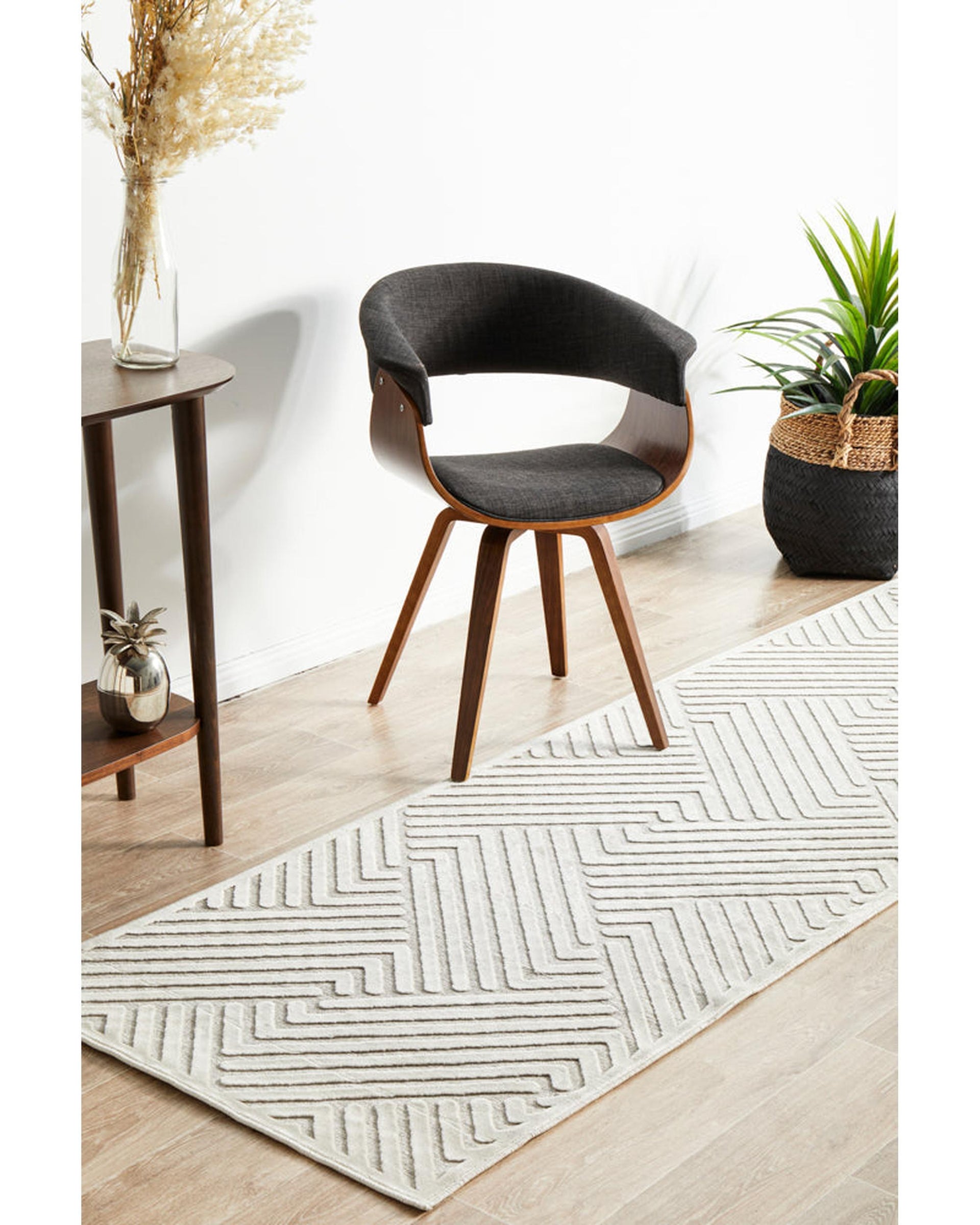 York Cindy  Natural White Runner Rug RUG CULTURE