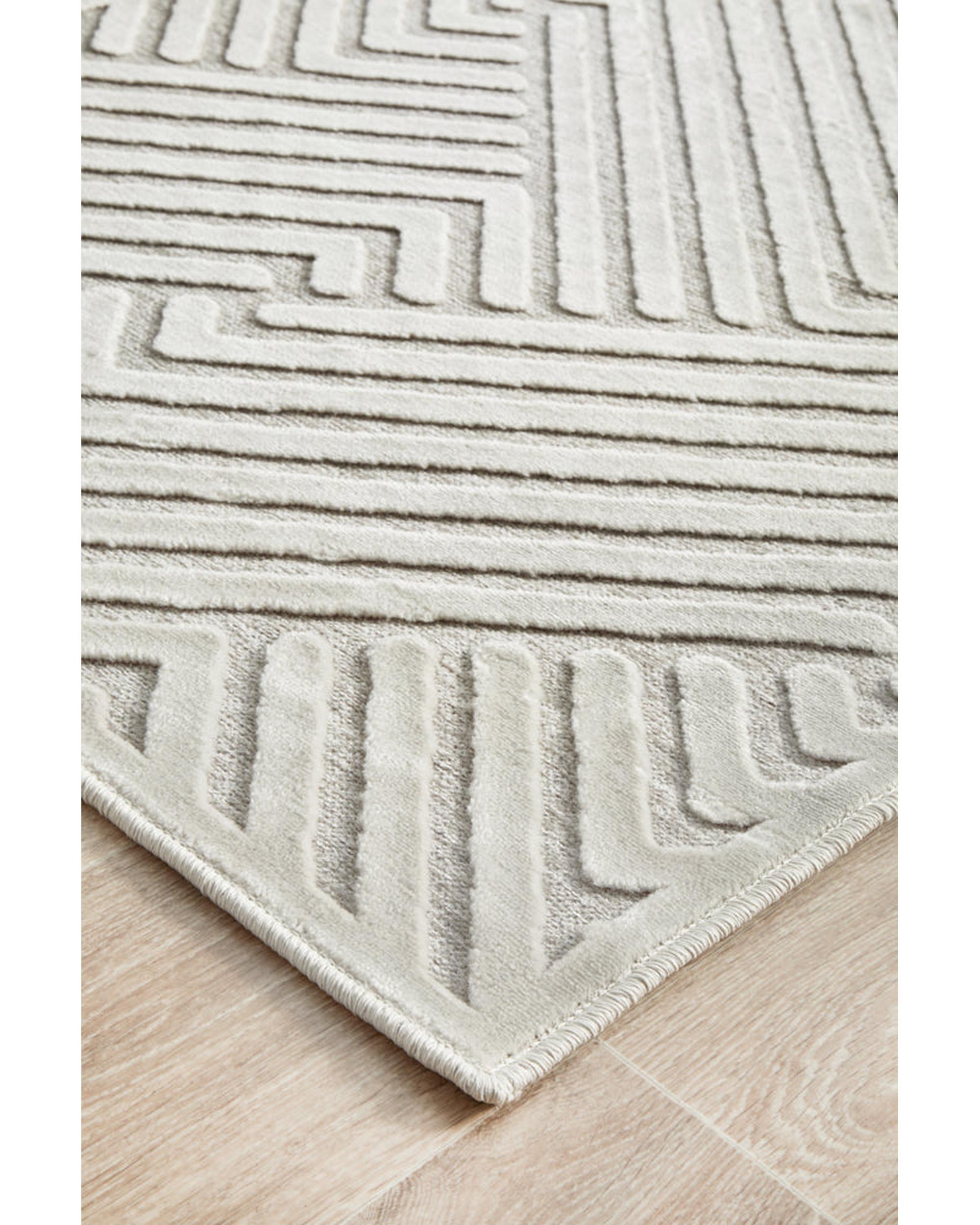 York Cindy  Natural White Runner Rug RUG CULTURE