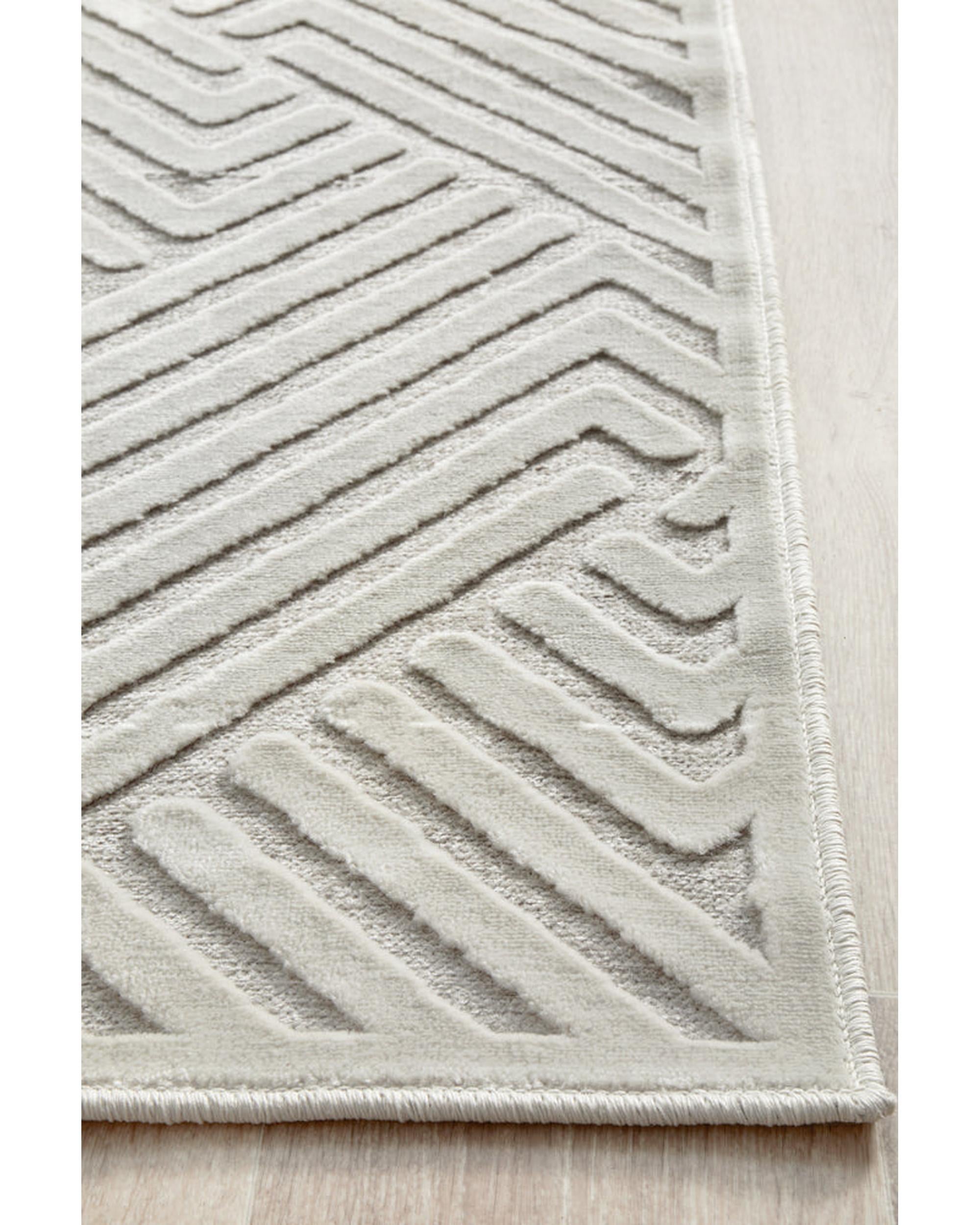 York Cindy  Natural White Runner Rug RUG CULTURE
