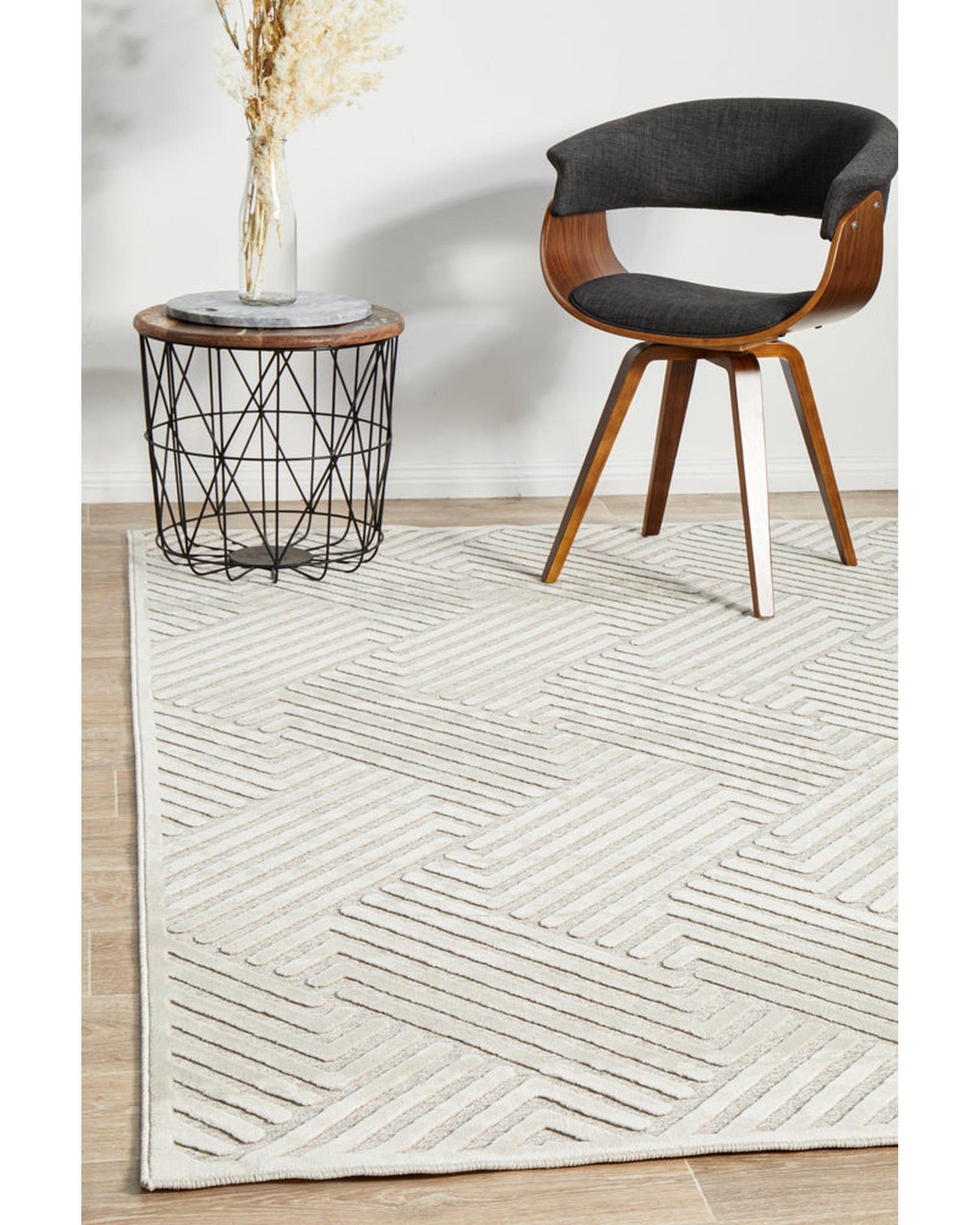 York Cindy Natural White Rug RUG CULTURE