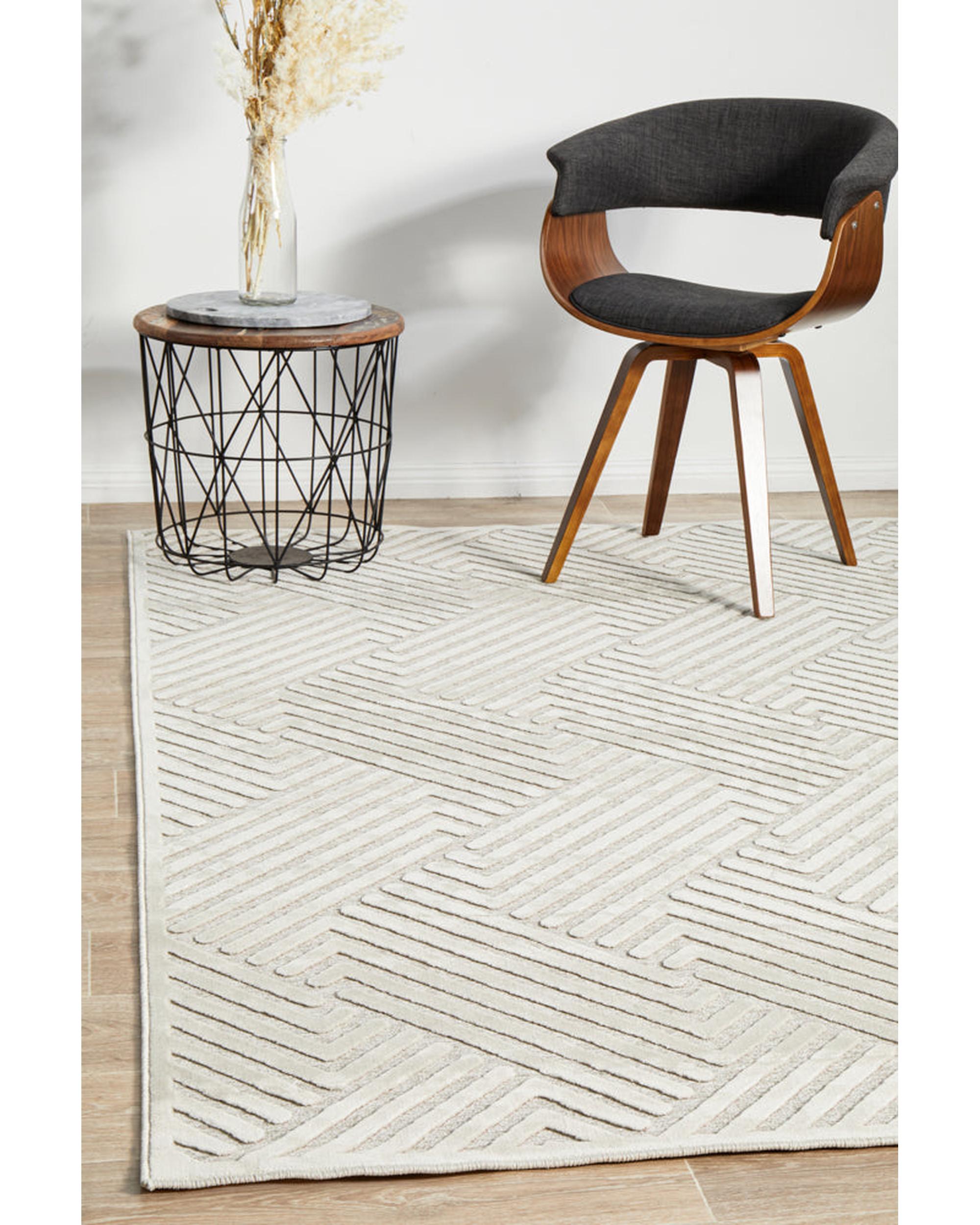 York Cindy Natural White Rug RUG CULTURE