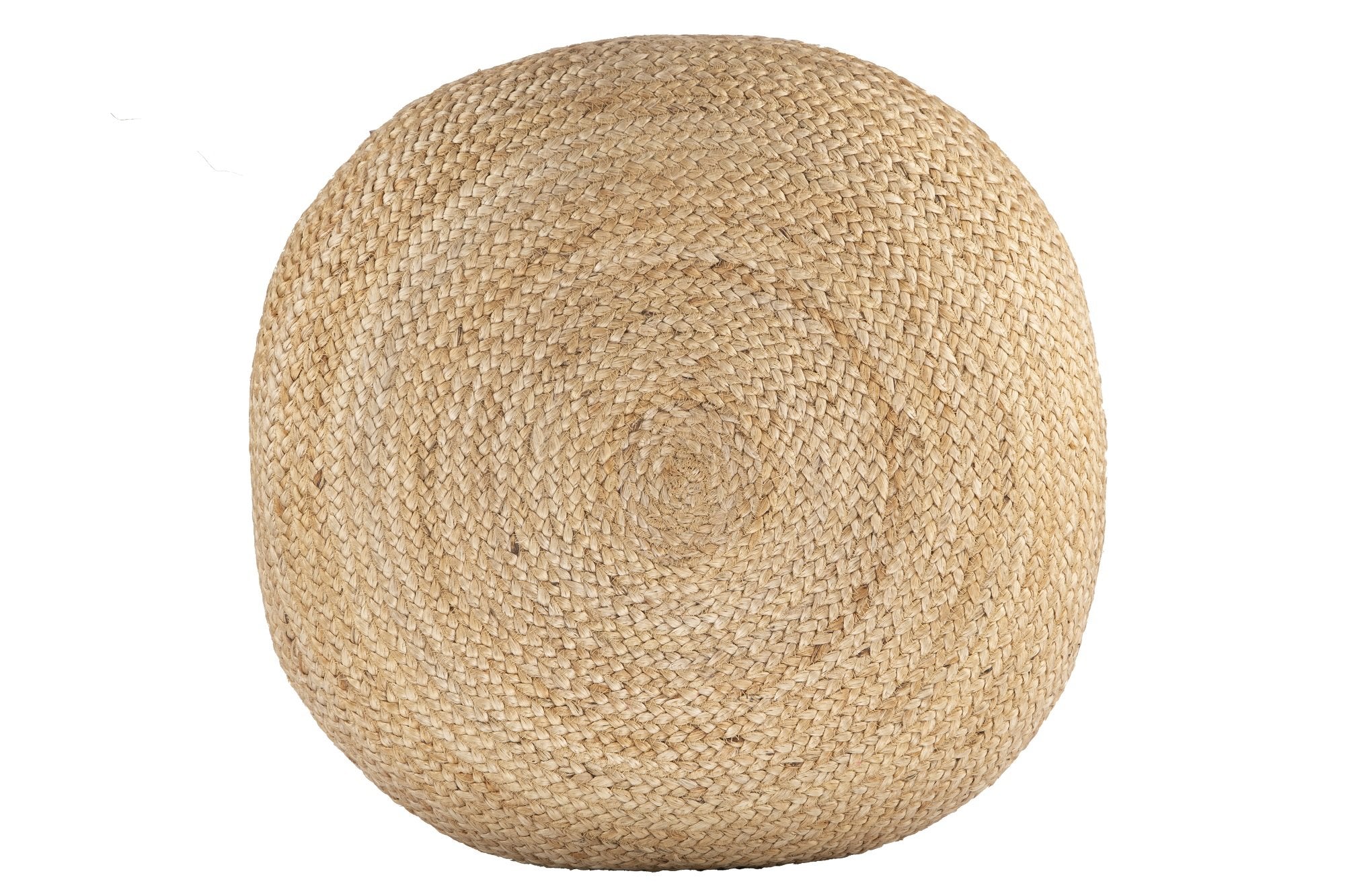 Ava Round Jute Pouf NATURAL 26x7 Big Bedding Australia