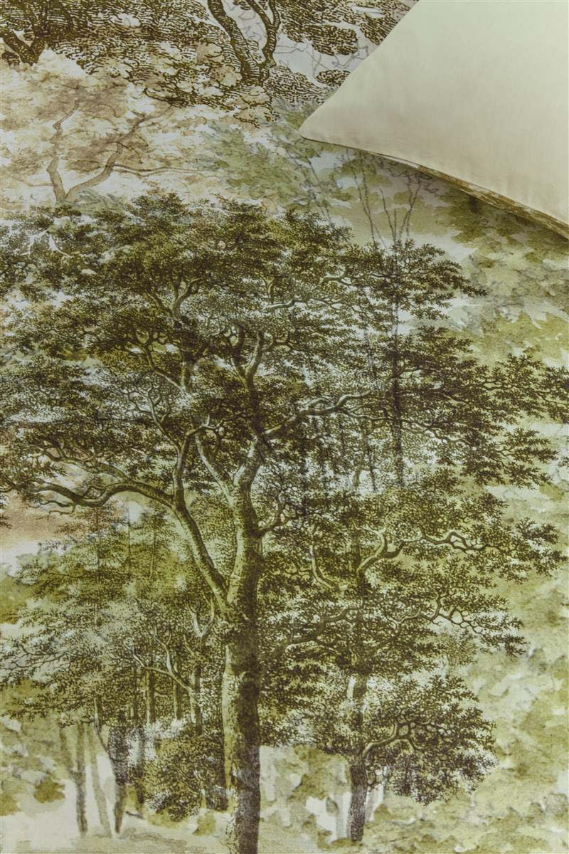 Bedding House Arcadia Green Cotton Sateen Quilt Cover Set Bedding House