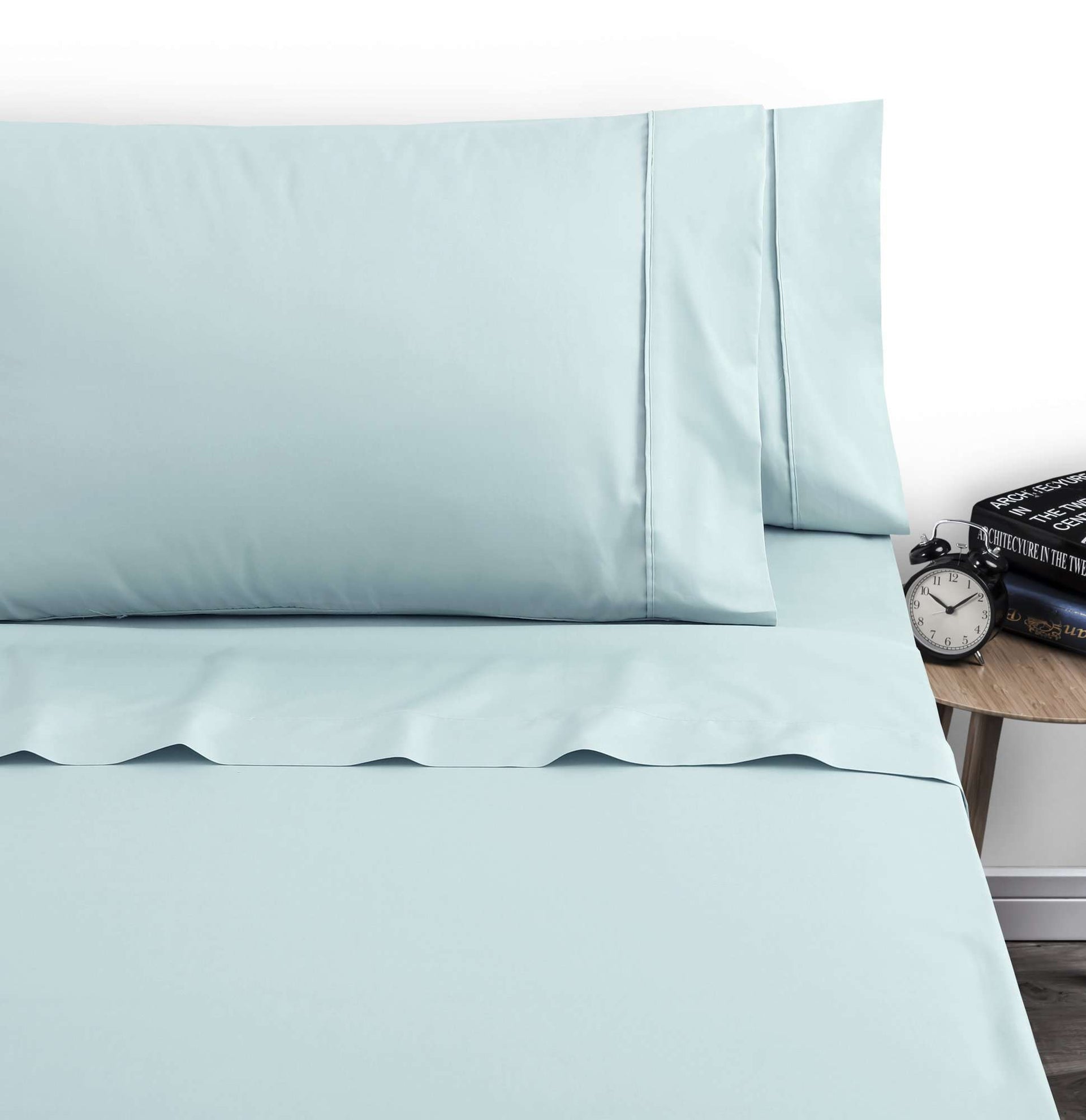Accessorize Bed Sheets Accessorize 1000TC Cotton Rich Sheet Set - Duckegg