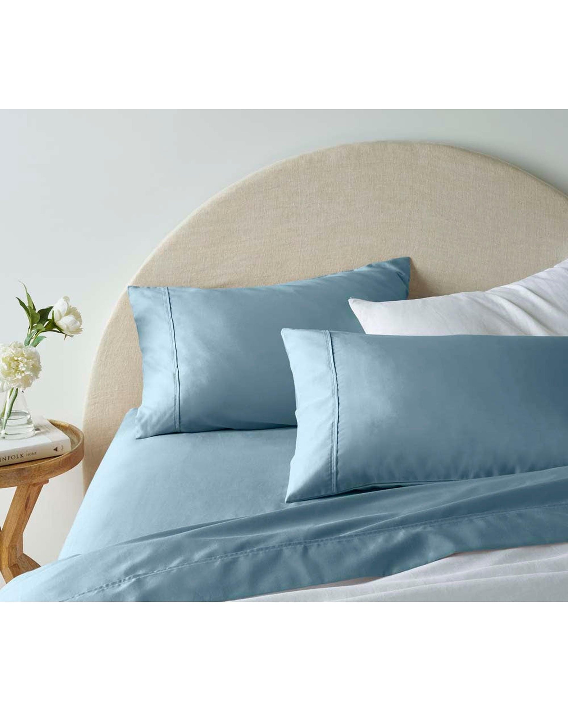 Accessorize Bed Sheets Accessorize 1900TC Cotton Rich Sheet Sets - BLUE