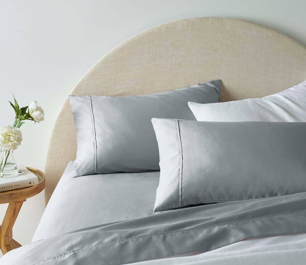 Accessorize Bed Sheets Accessorize 1900TC Cotton Rich Sheet Sets - GREY