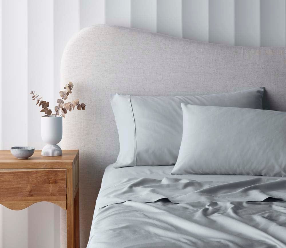 Accessorize Bed Sheets Accessorize 2500TC Cotton Rich Sheet Sets - SILVER