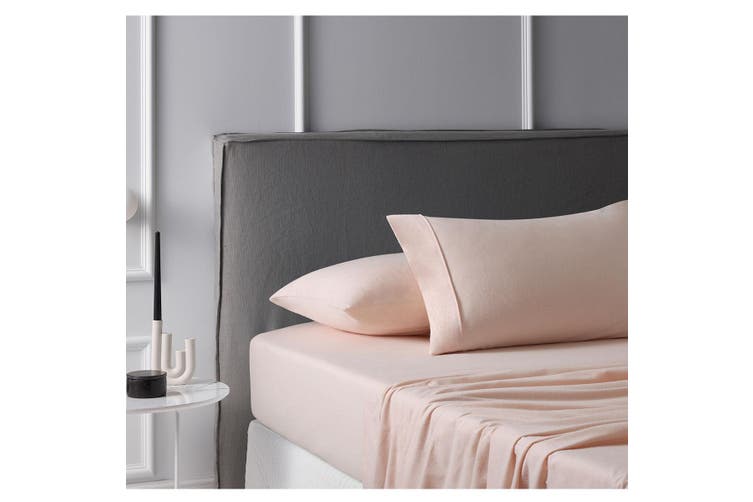 Accessorize Bed Sheets Accessorize Blush Cotton Flannelette Sheet Set