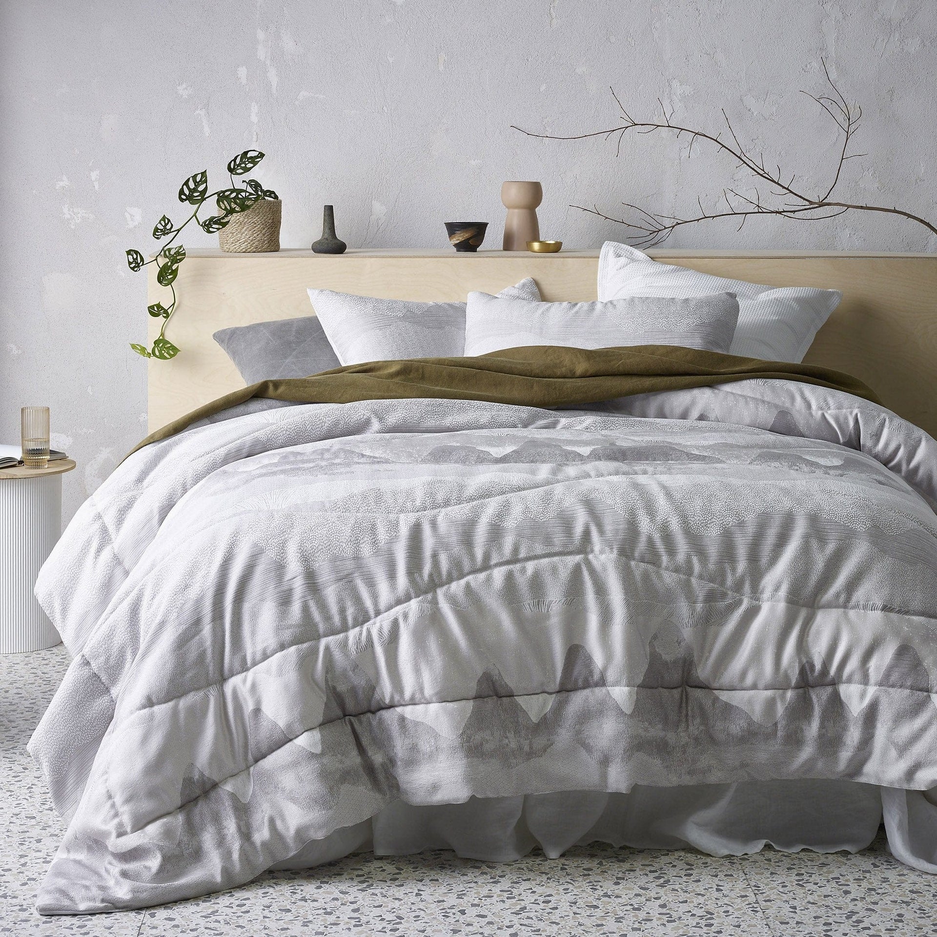 Accessorize Comforter Accessorize Bulla Silver Stripe 3 Piece Jacquard Comforter Set