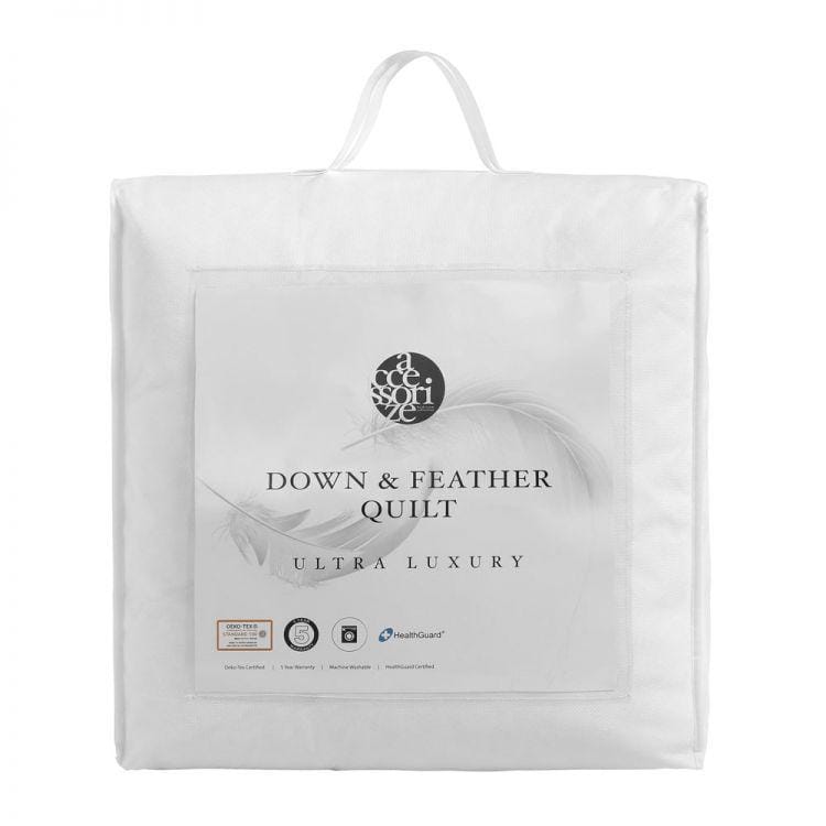 Accessorize Duvet/Quilt Accessorize Duck Feather & Down Quilt PolyCotton Cover