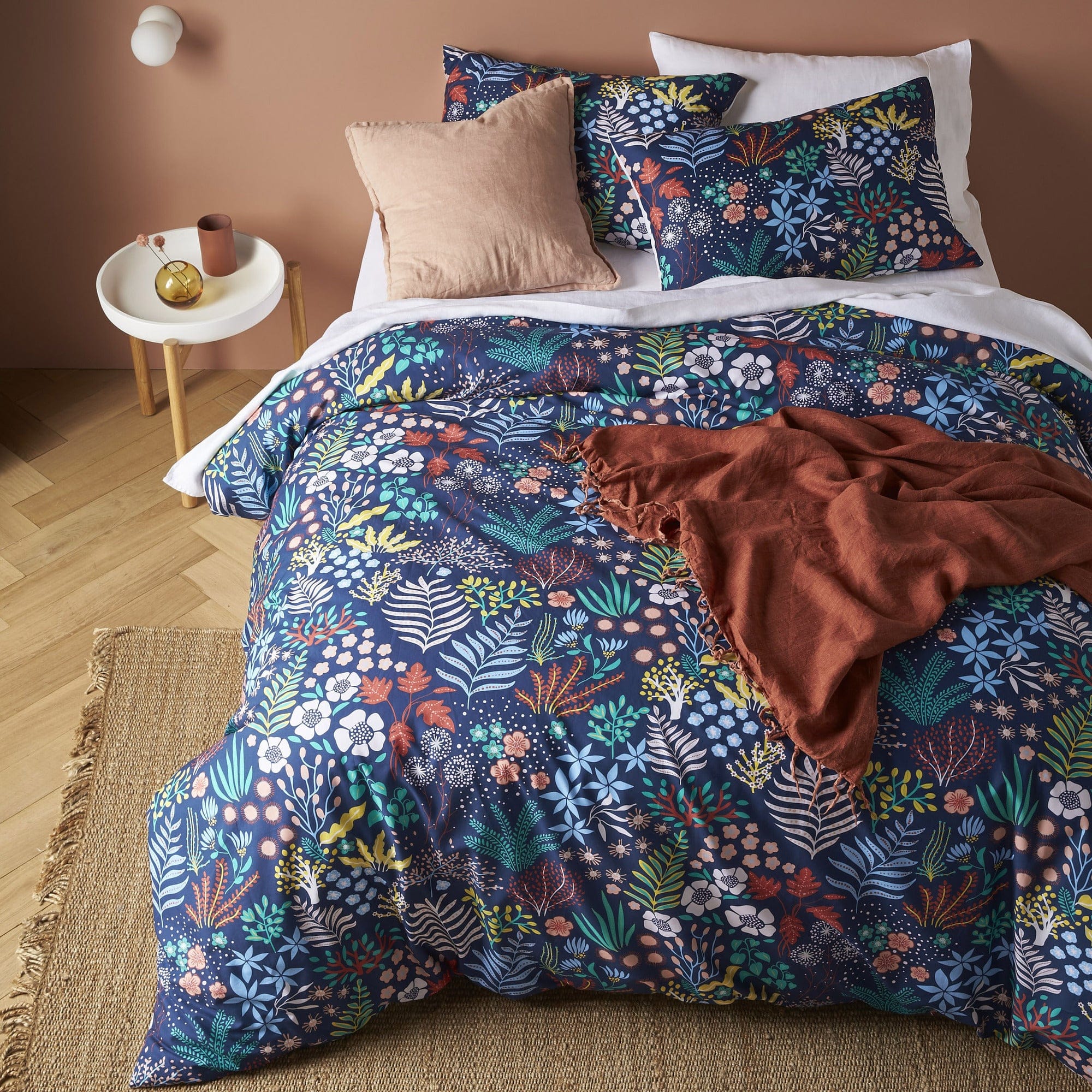 Accessorize Quilt Cover Accessorize Ericia 180TC Cotton Digital Printed Quilt Cover Set