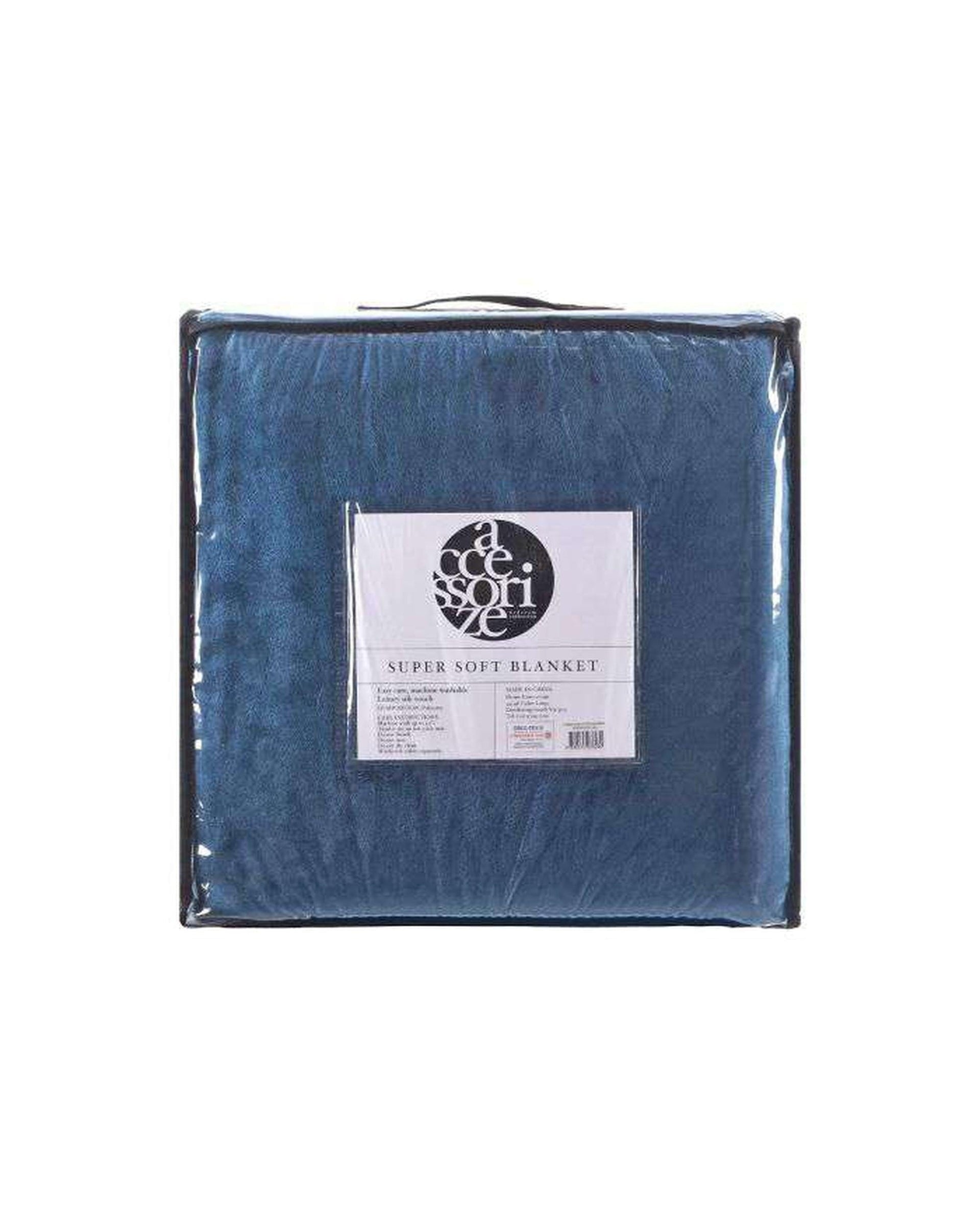 Accessorize Blanket Accessorize Ink Blue Blankets Blush