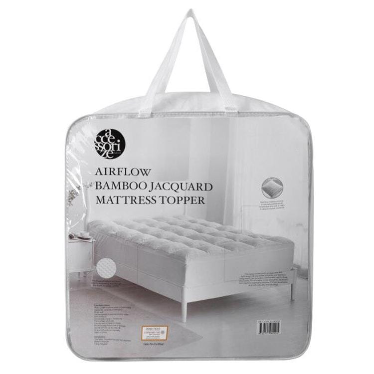Accessorize Mattress Topper Accessorize Luxury 1000GSM Bamboo M/Topper