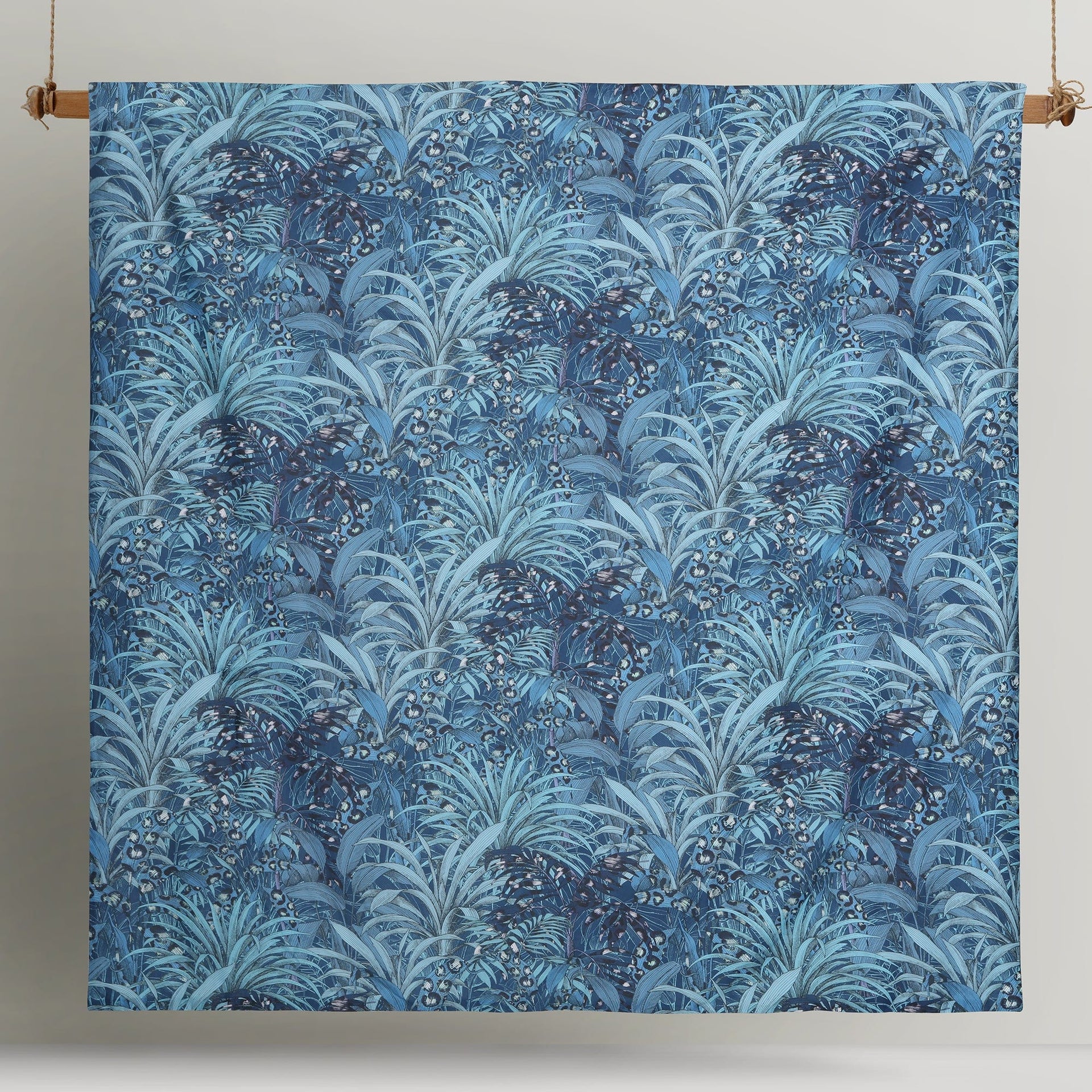 Accessorize Quilt Cover Accessorize Palm Leopard Blue 180TC Cotton Digital Printed Quilt Cover Set