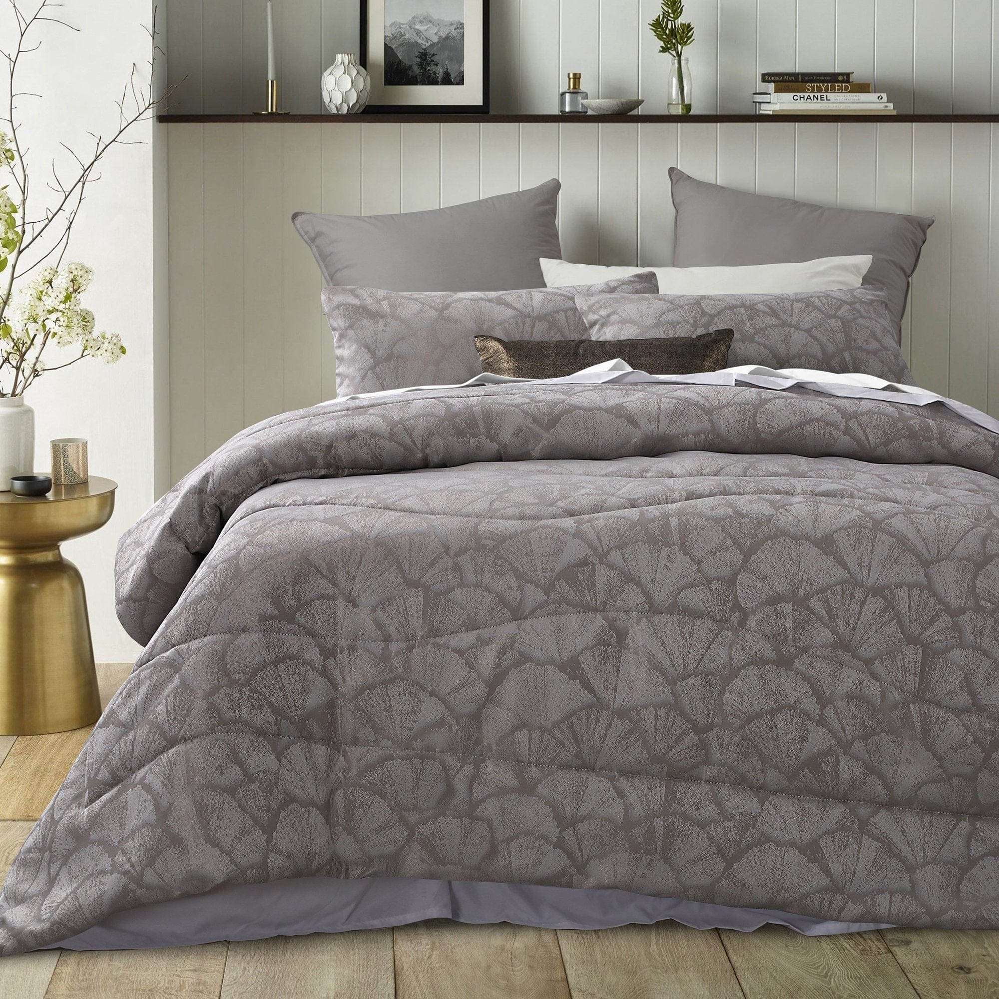 Accessorize Comforter Accessorize Shells 3 Piece Jacquard Comforter Set