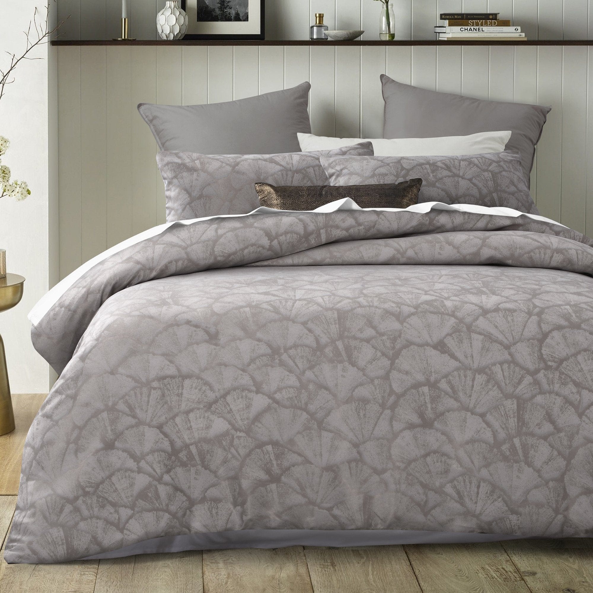 Accessorize Quilt Cover Accessorize Shells Jacquard Quilt Cover Sets