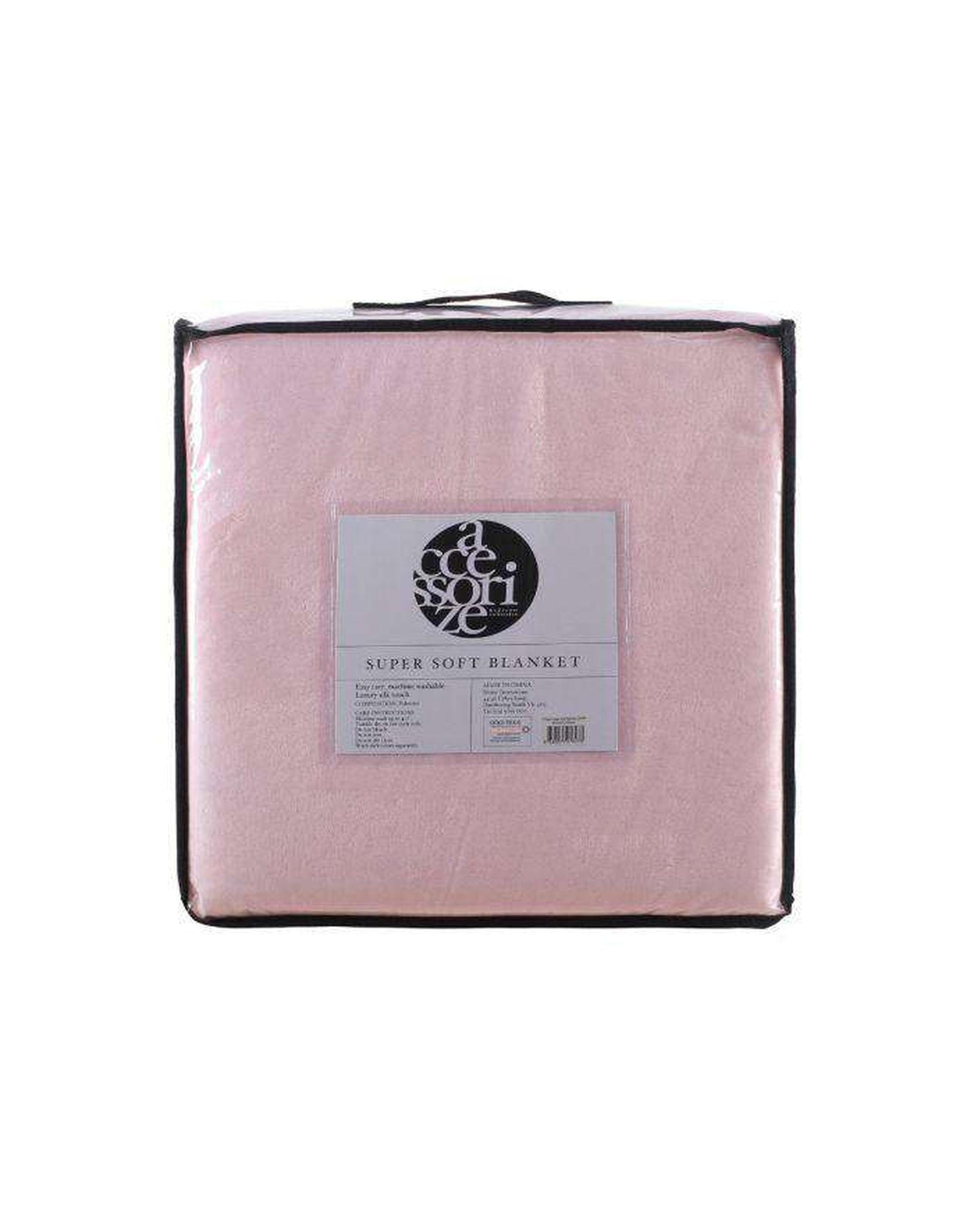 Accessorize Blanket Accessorize SUPER SOFT BLANKETS BLUSH