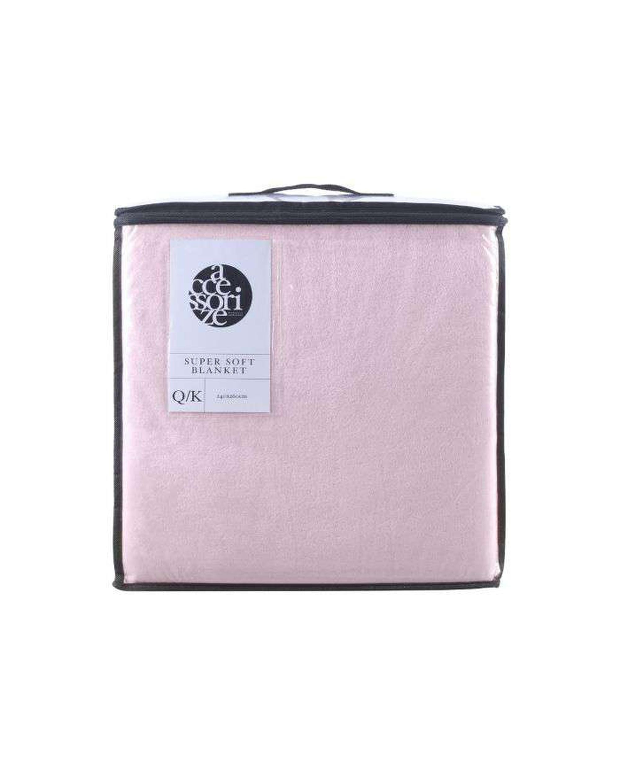 Accessorize Blanket Accessorize SUPER SOFT BLANKETS BLUSH