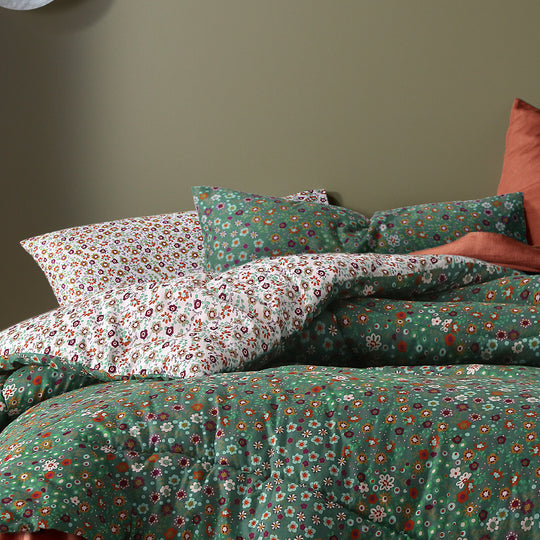 ACCESSORIZE Lisa 3 Piece Comforter Set Range Green Accessorize