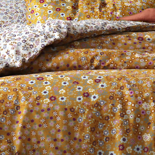 Accessorize Lisa Quilt Cover Set Range Ochre Accessorize