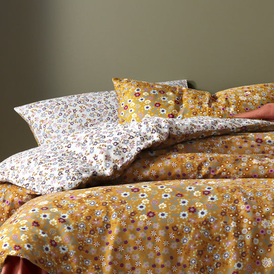 Accessorize Lisa Quilt Cover Set Range Ochre Accessorize