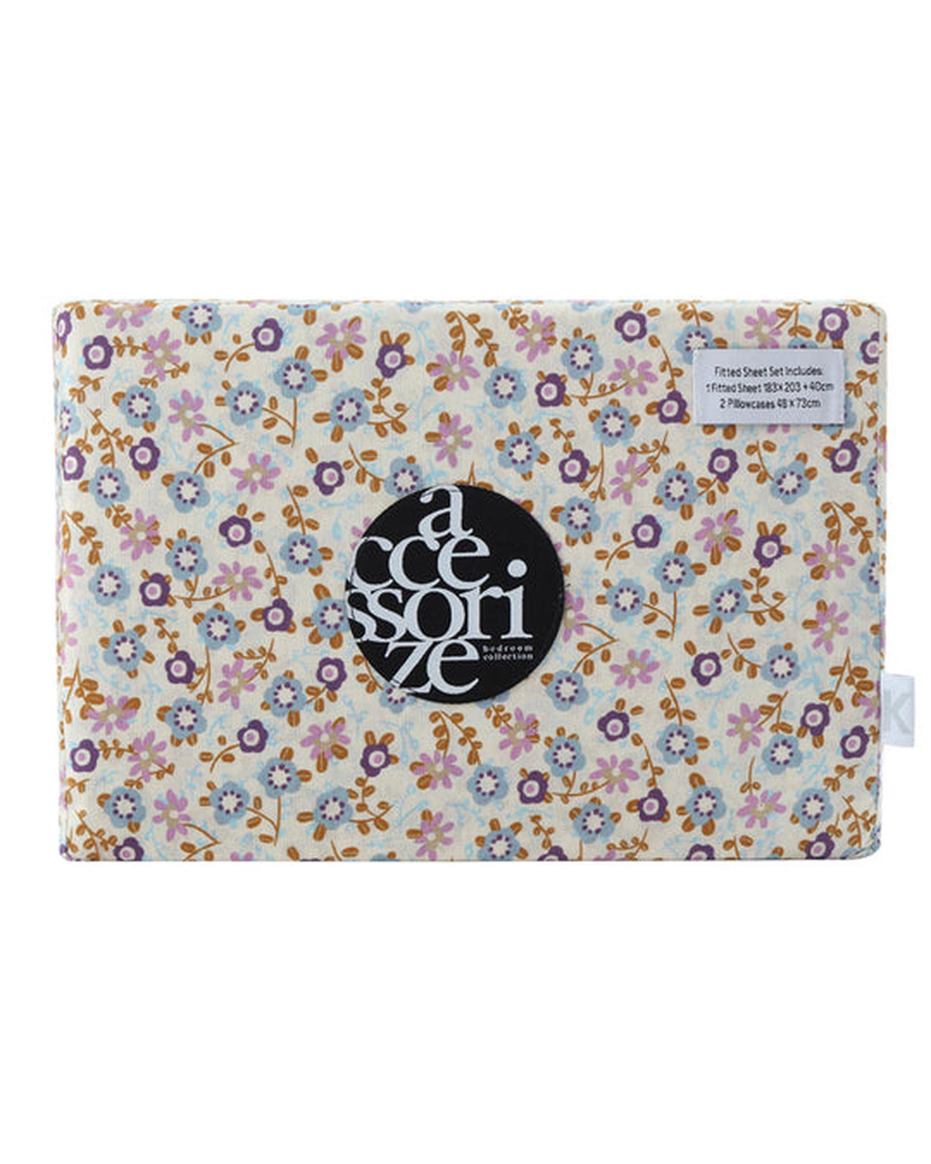 Accessorize Lisa Washed Cotton Fitted Combo Set Ochre Accessorize