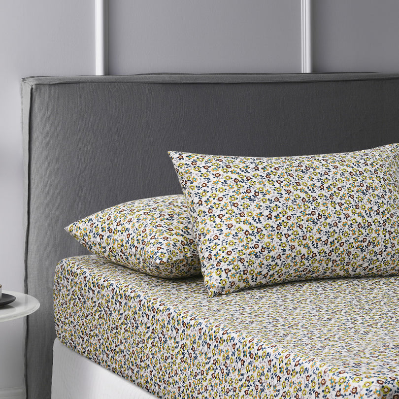 Accessorize Lisa Washed Cotton Fitted Combo Set Teal Accessorize