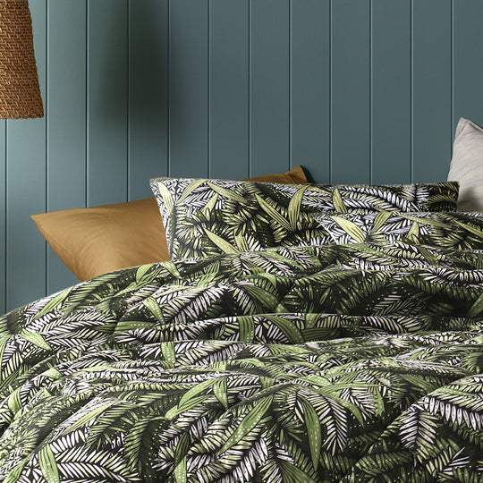 ACCESSORIZE Styx 3 Piece Comforter Set Range Green Accessorize