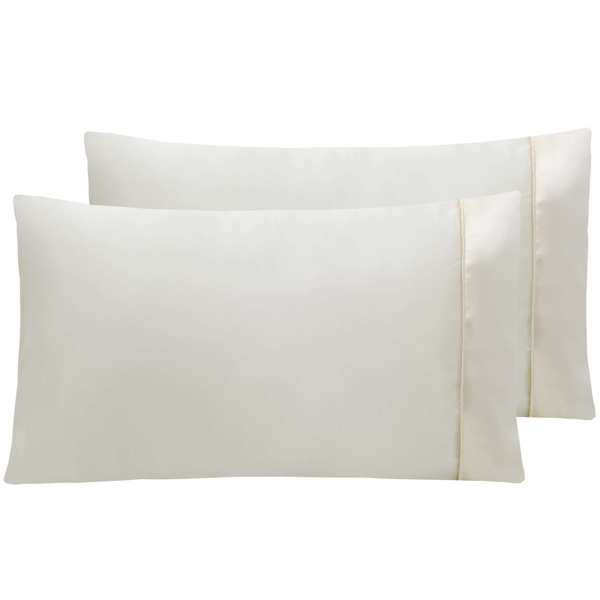 Accessorize Pillowcase White Accessorize 2 Pack Standard Pillowcases - 8 Colours