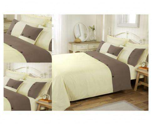 Beige & Cream Quilt Cover Set Big Bedding Australia