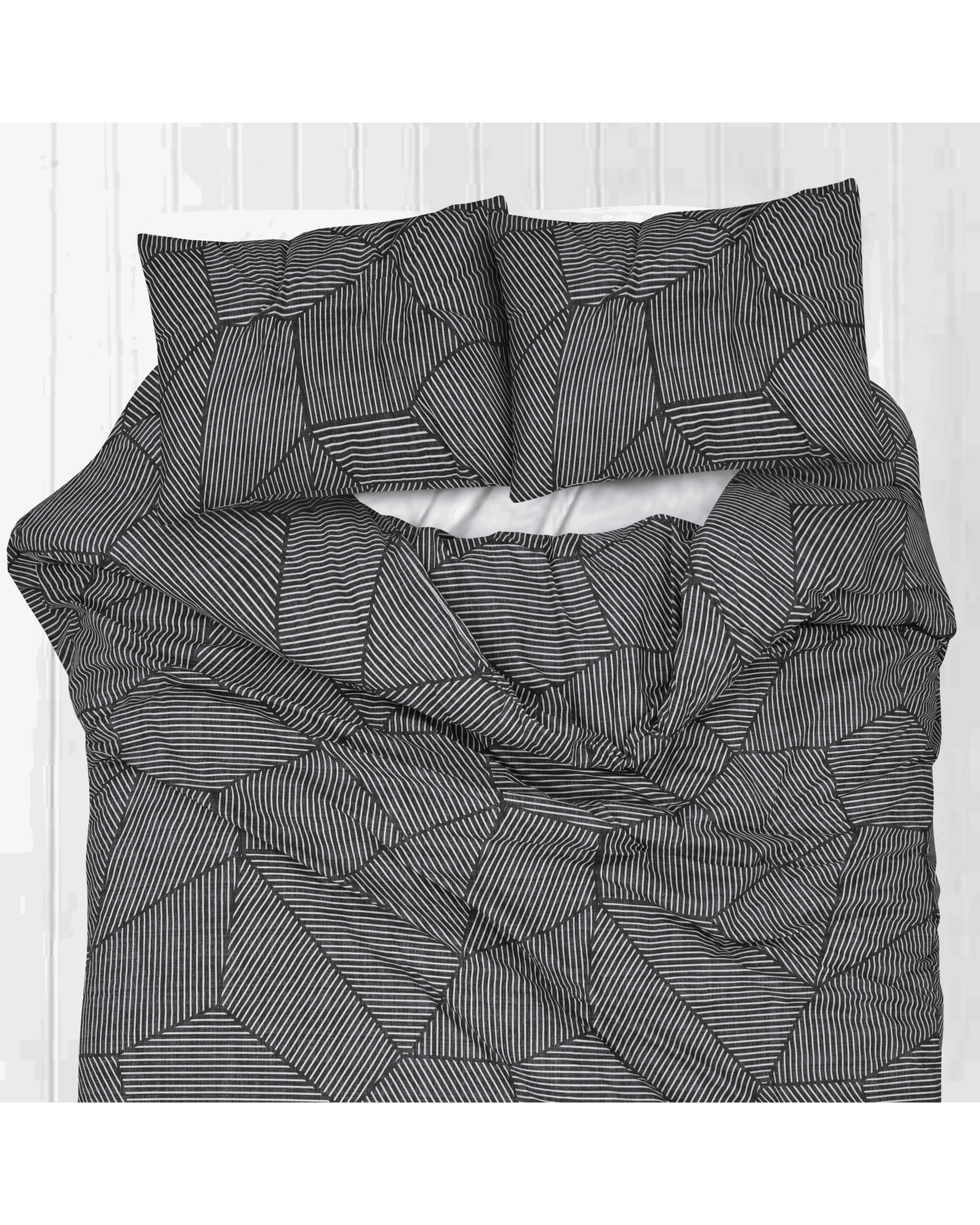 Amsons Quilt Cover Amsons Pure Cotton Quilt Cover Set With Extra Standard Pillowcases - Ariana Carbon