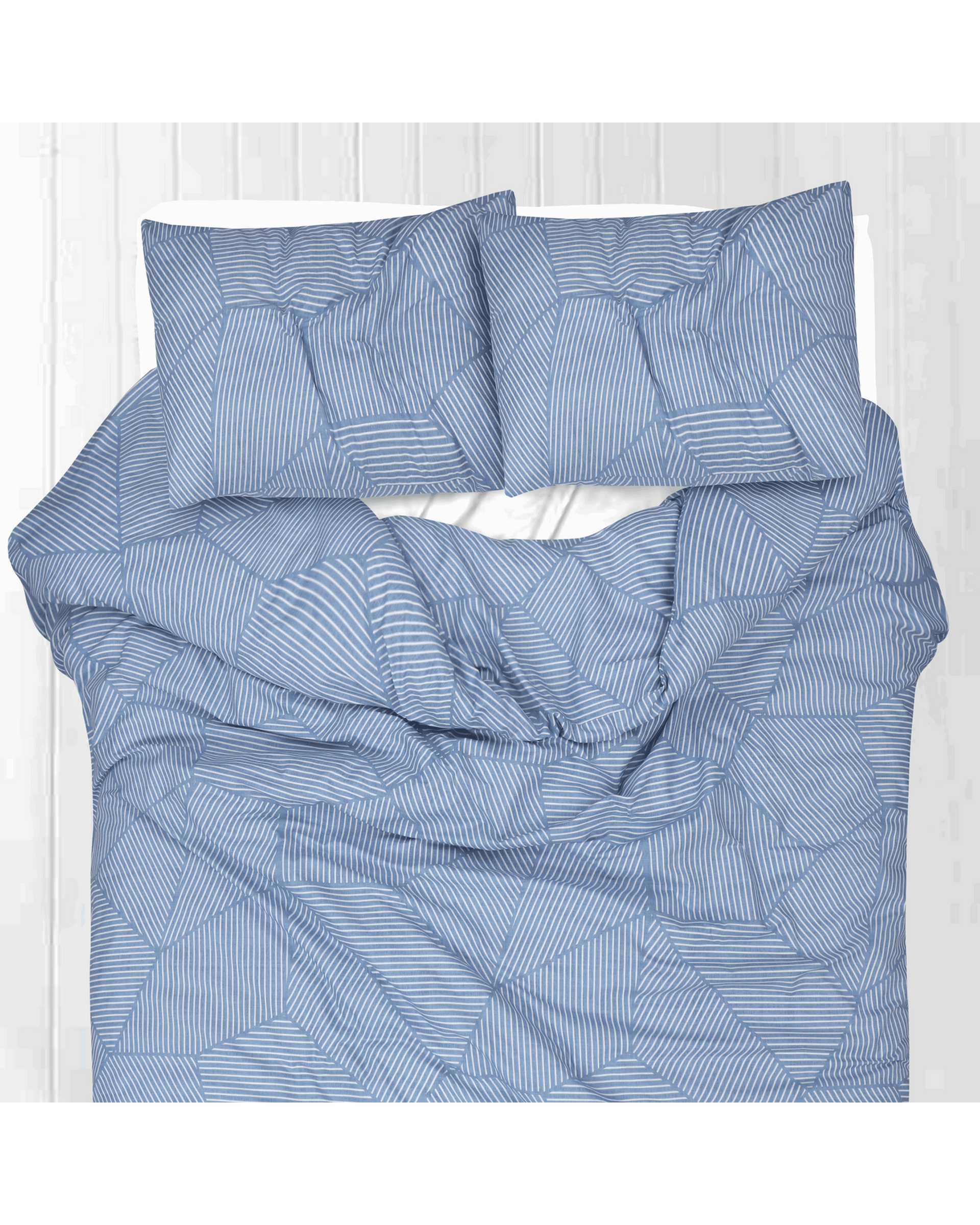 Amsons Quilt Cover Amsons Pure Cotton Quilt Cover Set With Extra Standard Pillowcases - Ariana Denim