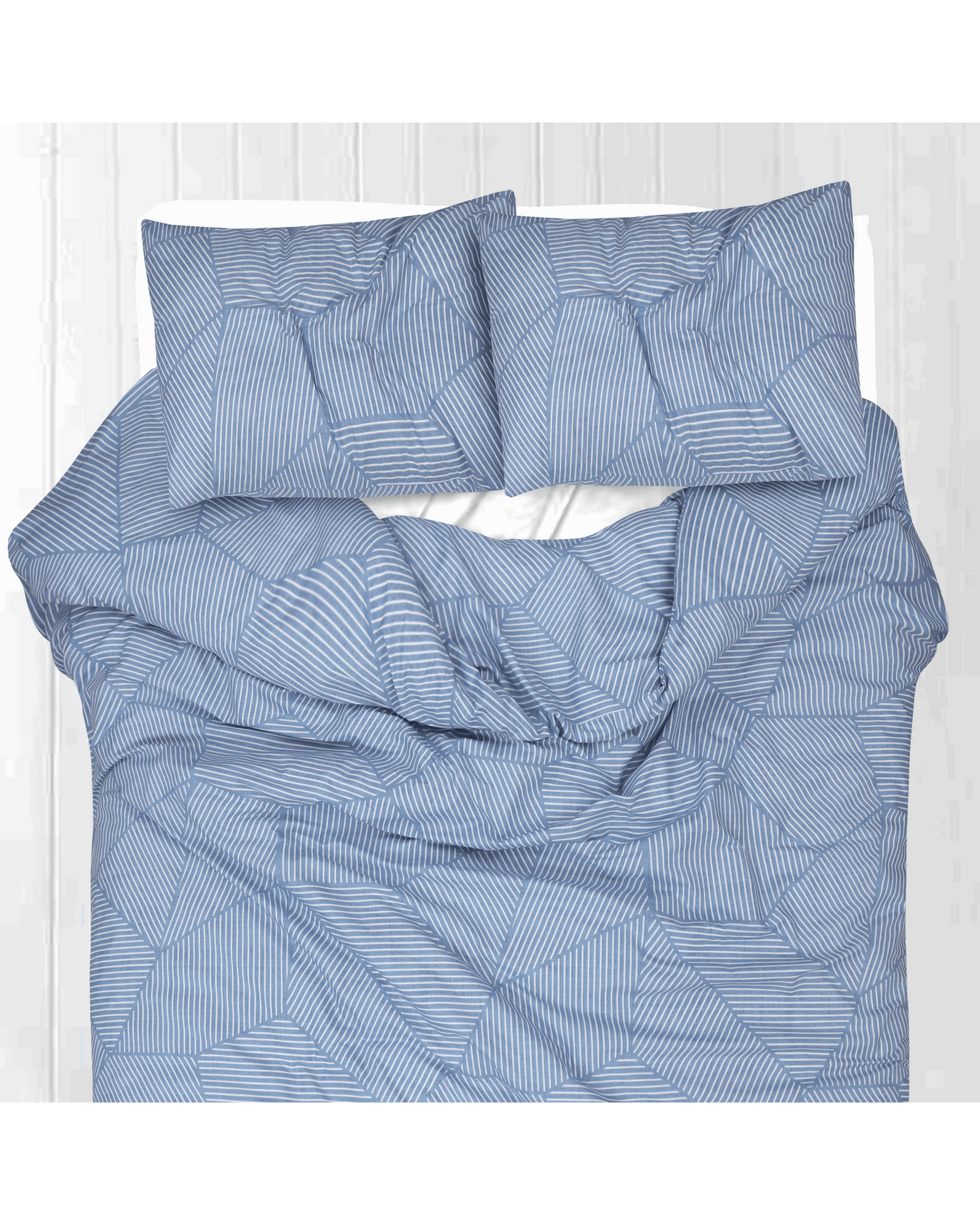 Amsons Quilt Cover Amsons Pure Cotton Quilt Cover Set With Extra Standard Pillowcases - Ariana Denim