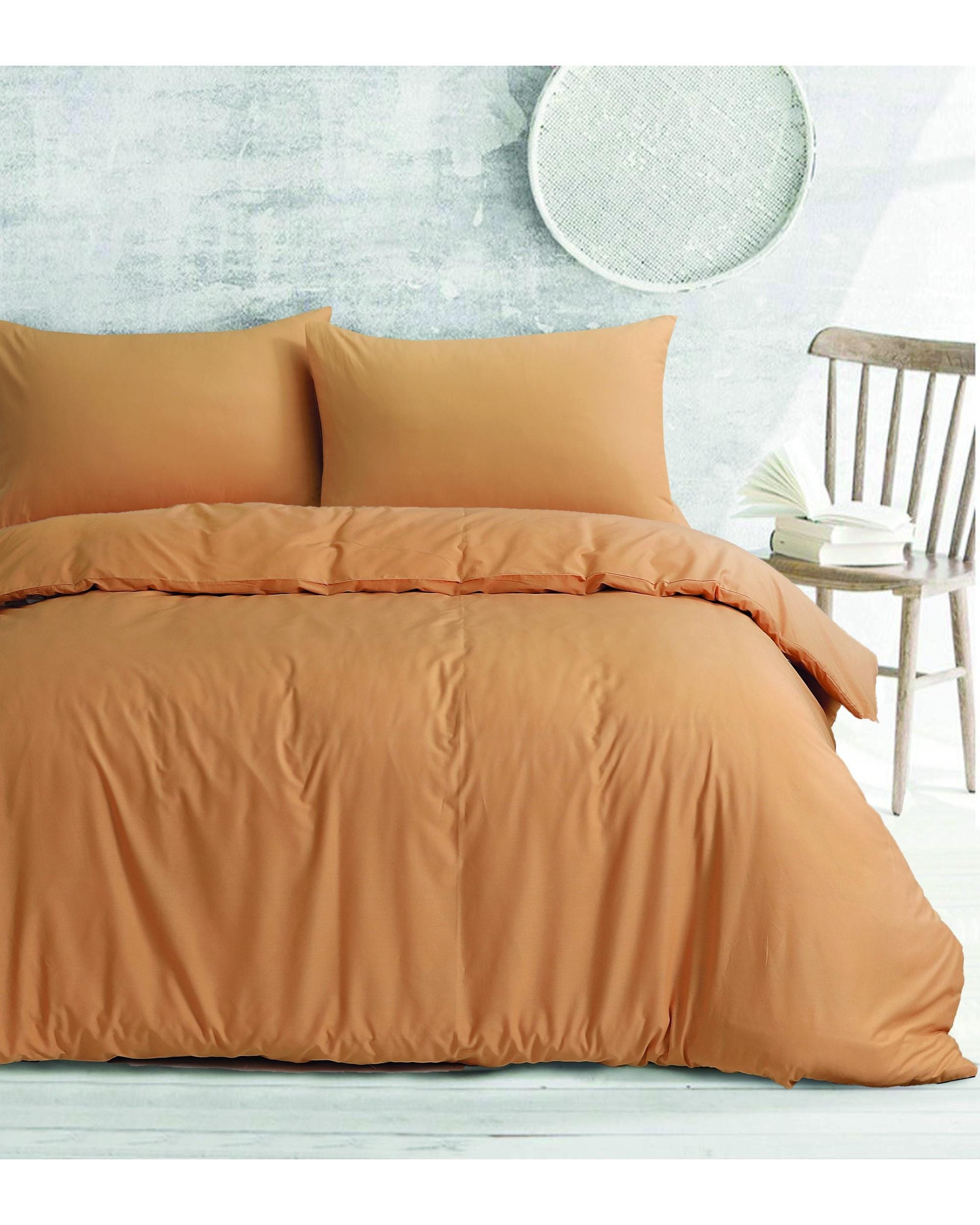 Amsons Quilt Cover Amsons Royale Cotton Latte Quilt Cover Set with extra standard pillowcases