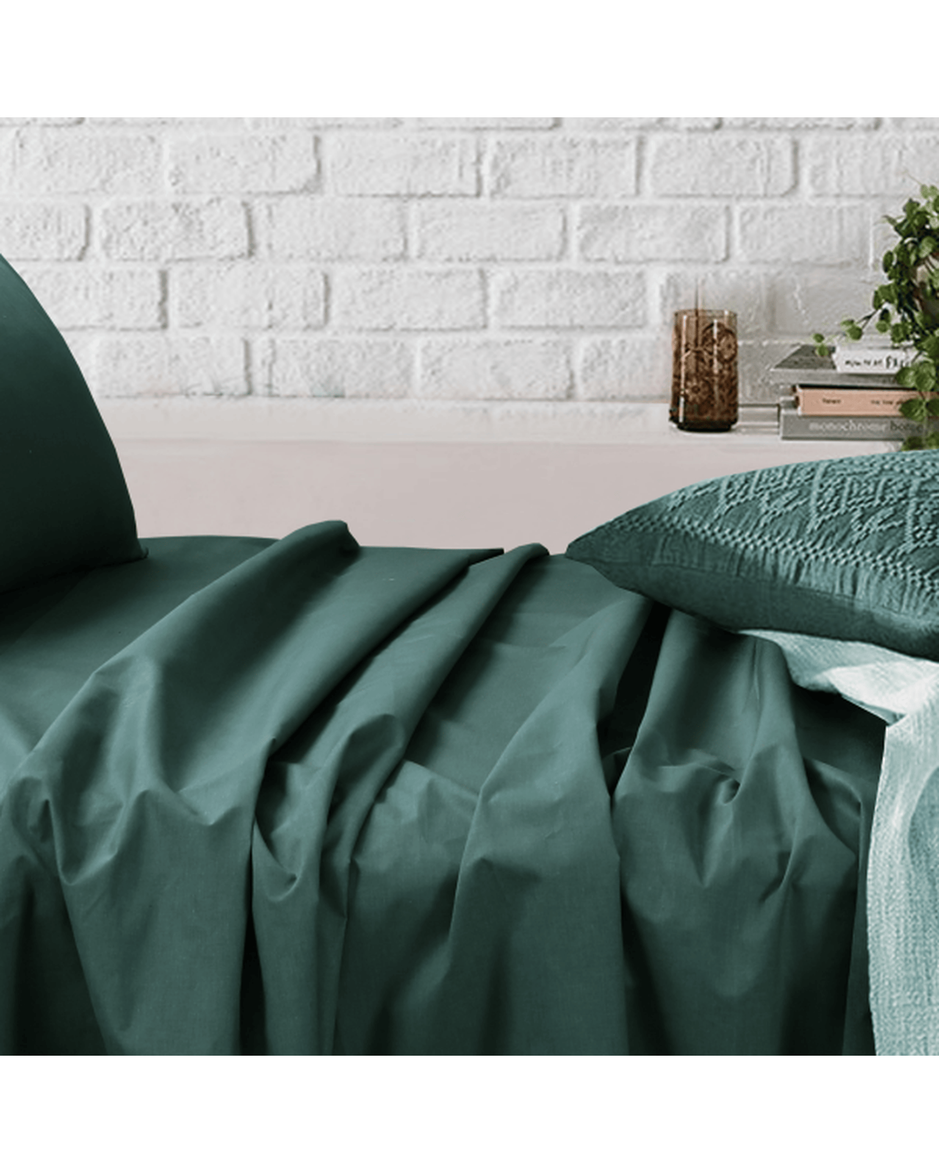 Amsons Bed Sheets Amsons Sage Bedsheets Set- Flat & Fitted Sheets With Pillowcases