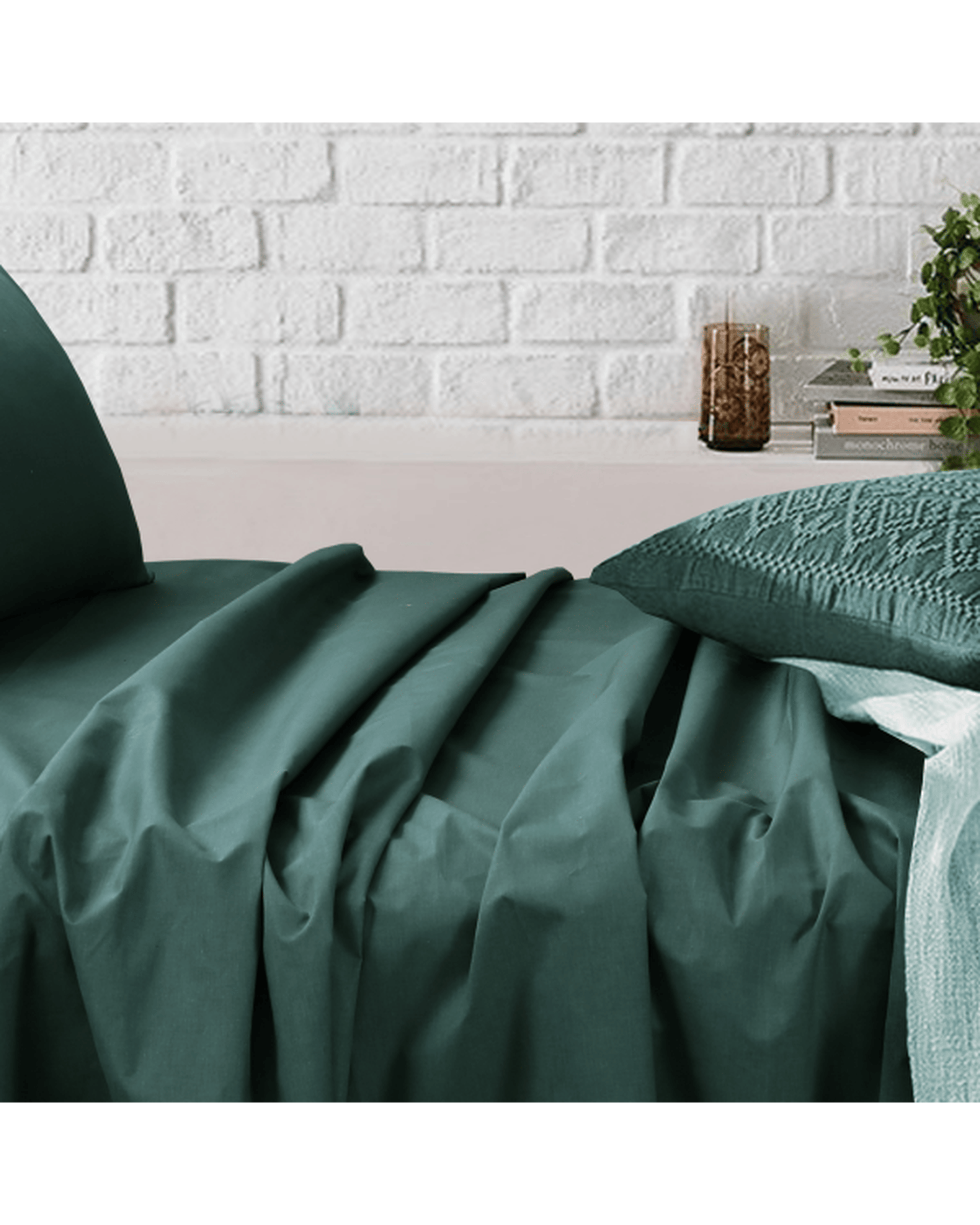 Amsons Bed Sheets Amsons Sage Bedsheets Set- Flat & Fitted Sheets With Pillowcases