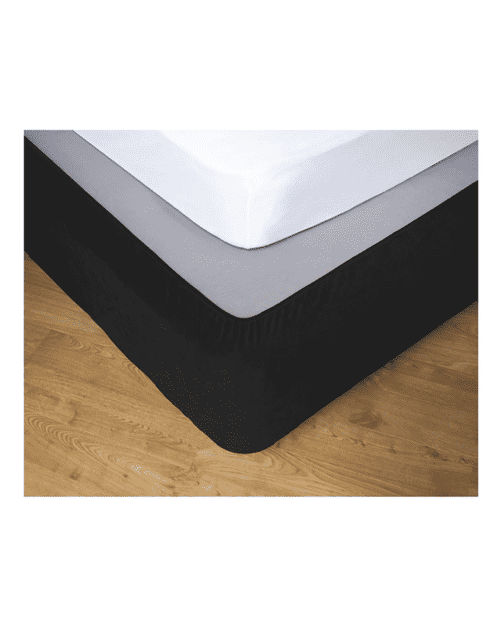 Ardor Bedding Valance APARTMENTO "Stretch" VALANCE - Ebony