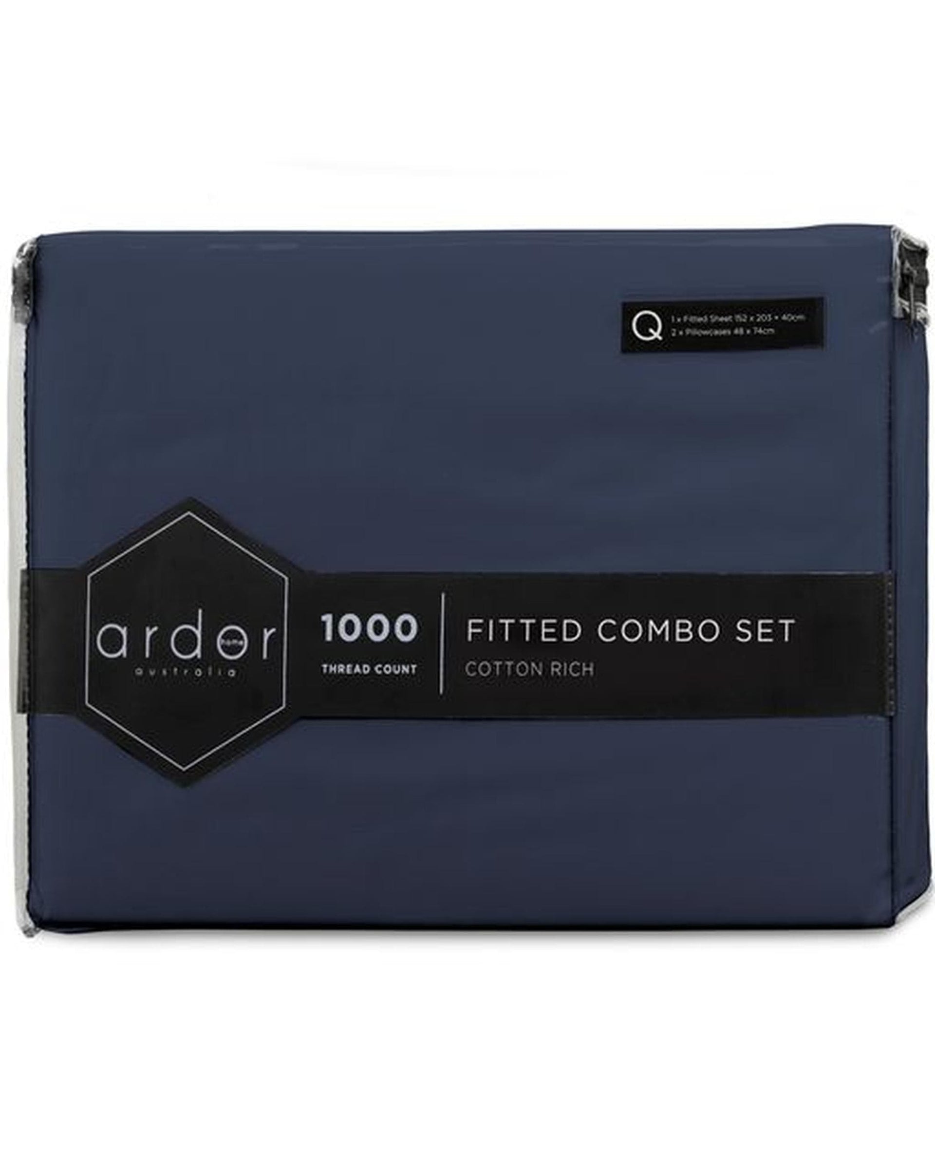 Ardor Bedding Bed Sheets ARDOR "1000TC" FTD COMBO SHEET SET - 5 Colours