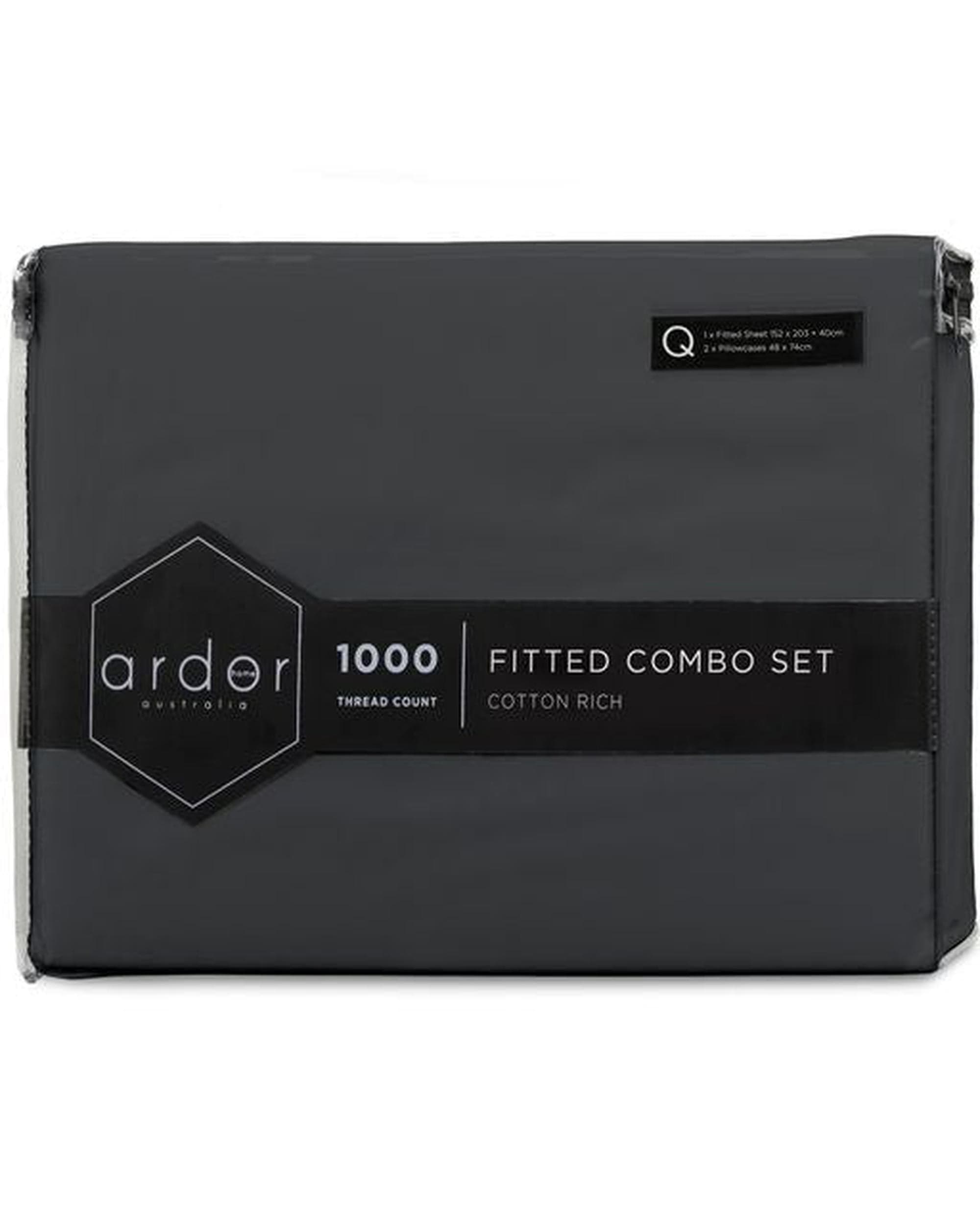 Ardor Bedding Bed Sheets ARDOR "1000TC" FTD COMBO SHEET SET - 5 Colours