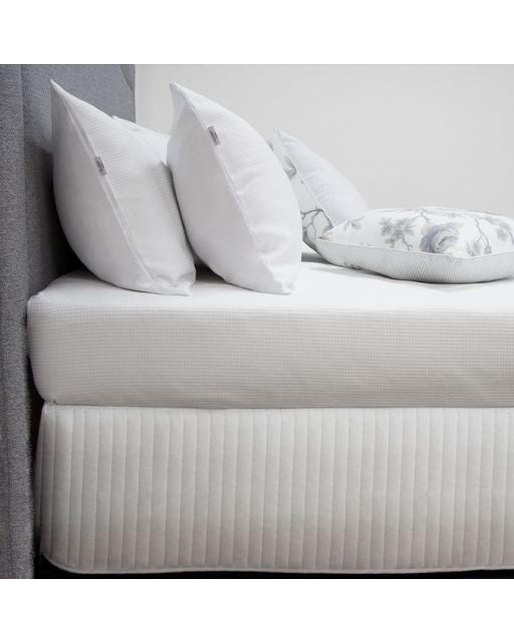 Ardor Bedding Valance Ardor Boudoir Quilted Valance - White