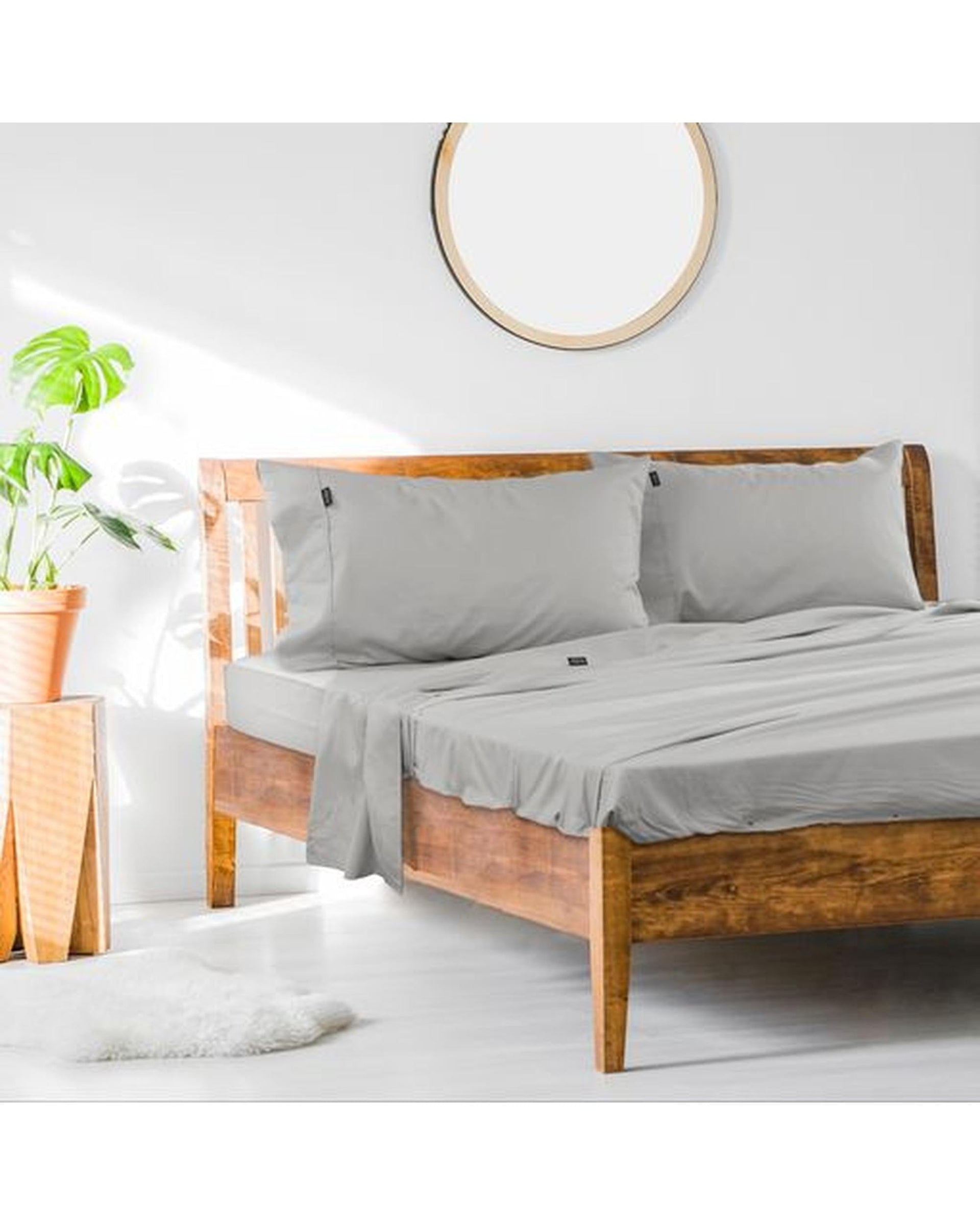 Ardor Bedding Bed Sheets Single / Silver Ardor 1000TC Cotton Rich Sheet Set - 6 Colours