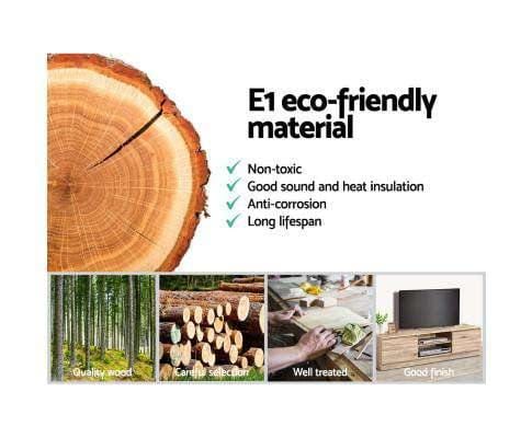 Artiss TV Unit 160CM TV Stand Entertainment Unit Lowline Storage Cabinet Wooden