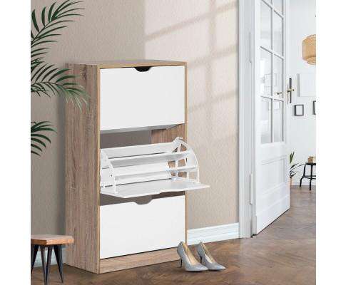 Artiss Shoe Rack 36 Pairs Shoe Cabinet Rack Organiser Storage Shelf Wooden