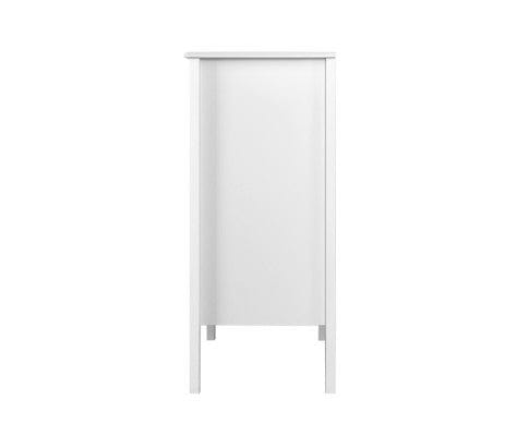 Artiss Chest of Drawers 4 Chest of Drawers Tallboy Storage Cabinet Bedside Table Dresser White