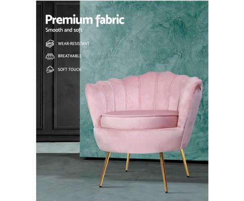 Artiss Accent Chair Accent Retro Velvet - 3 Colours
