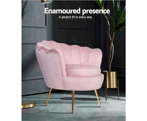 Artiss Accent Chair Accent Retro Velvet - 3 Colours