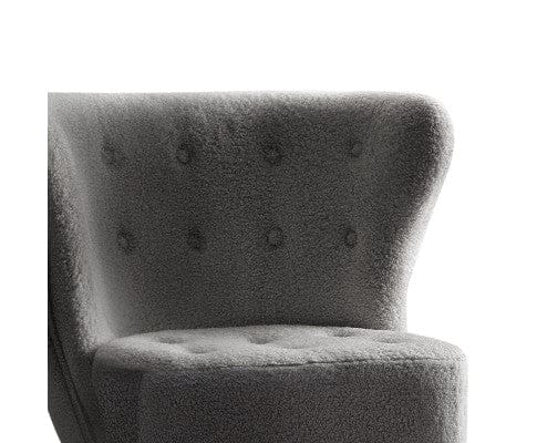 Artiss Accent Chair Armchair Lounge Accent Chair Armchairs Couch Chairs Sofa Bedroom Charcoal