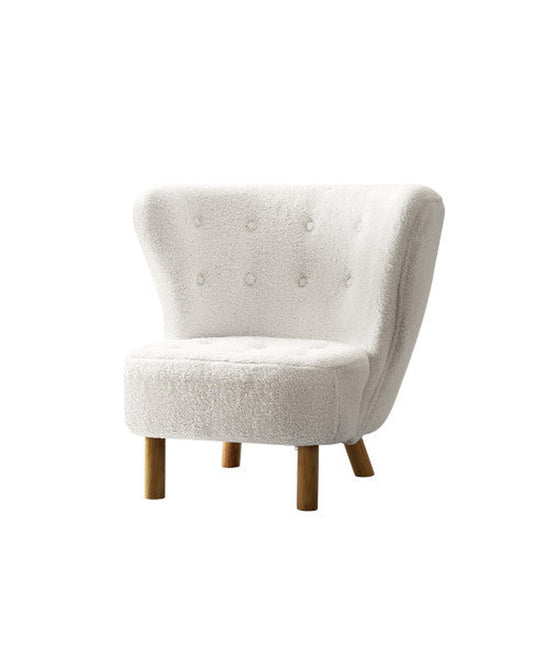 Artiss Accent Chair Armchair Lounge Accent Chair Armchairs Couch Chairs Sofa Bedroom White