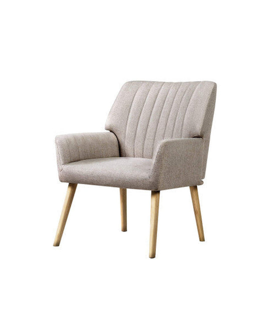 Artiss Accent Chair Armchair Lounge Chair Armchairs Accent Chairs Sofa Couch Fabric Beige