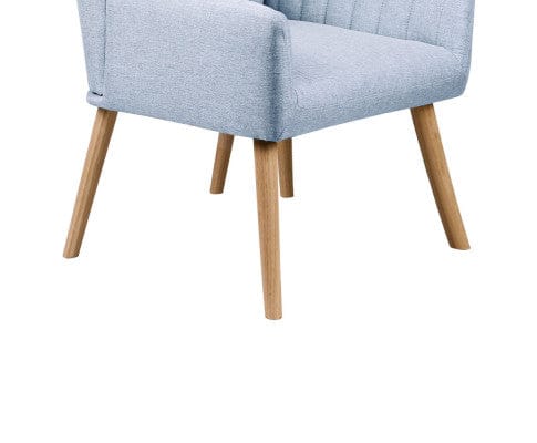 Artiss Accent Chair Armchair Lounge Chair Armchairs Accent Chairs Sofa Couch Fabric Grey